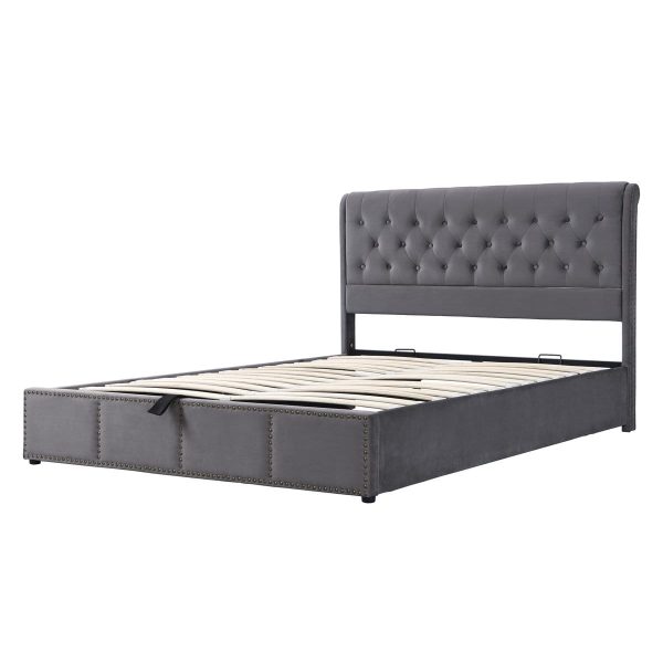 Elegant Arched Upholstered Bed – Classic Wood Finish Pakistan