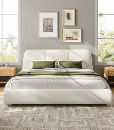 Luxury Linen Bed Frame for Pakistani Bedrooms