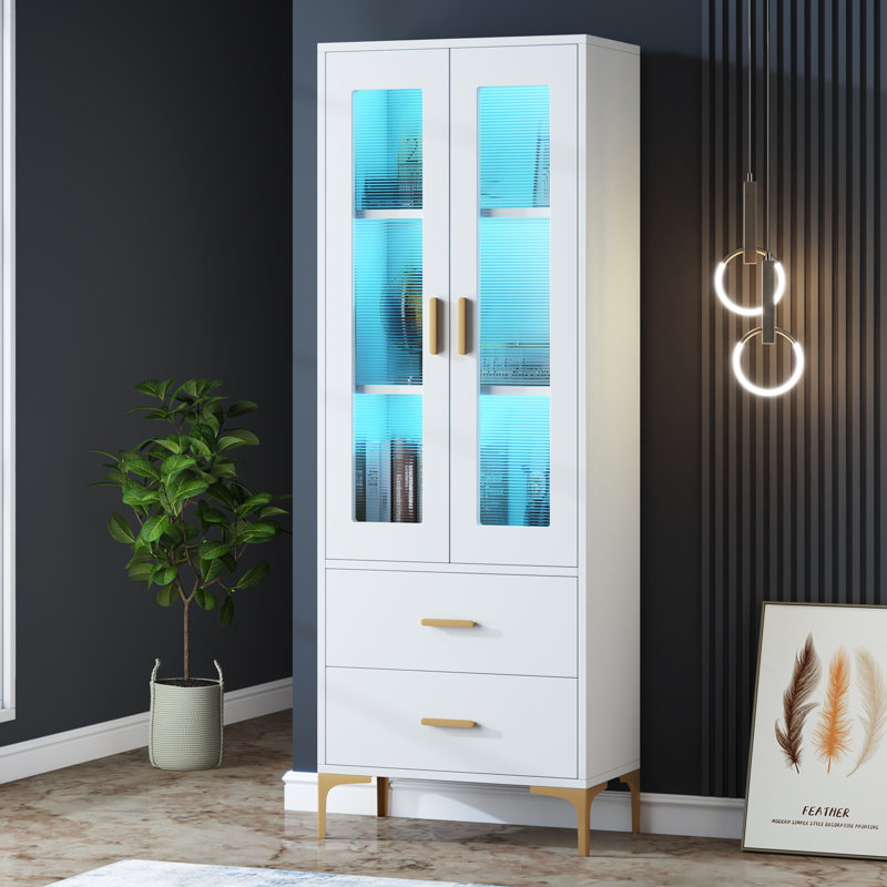 Cirsten 5-Shelf Bookcase in Living Room