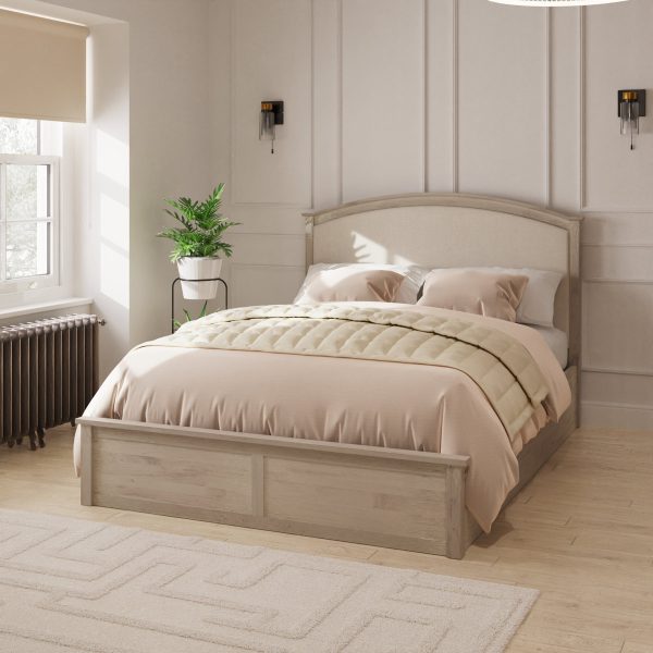 Mid-Century Solid Wood Platform Bed | Furniture Pakistan