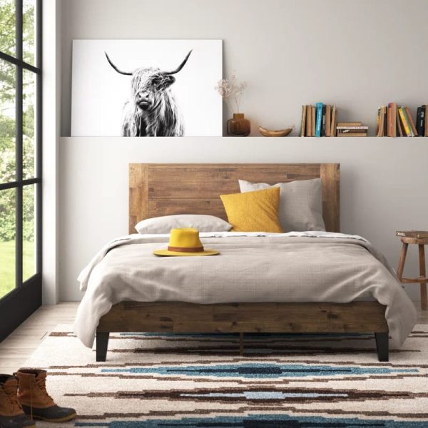 Modern Black Velvet Channel Tufted Platform Bed – Luxury King Size Bed Pakistan