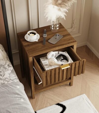 walnut-finish-farmhouse-side-table