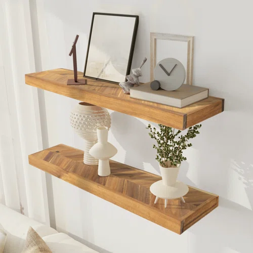 farmhouse-floating-wall-shelves-in-natural-wood