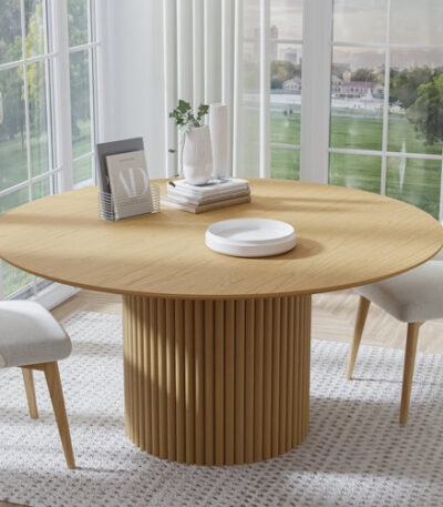 Dining Room Setup Featuring Dovelina 60" Table