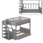 Twin Over Twin MDF Bunk Bed for Kids – Safe and Stylish by PakUnique