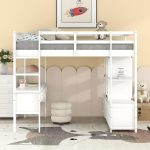 Full-Size Kids Loft Bed with Study Table and Storage – StudyNest by PakUnique