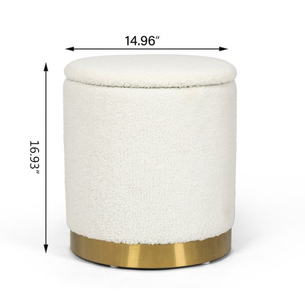 round-ottoman-with-gold-base-in-bedroom