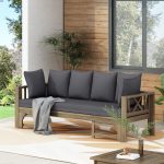 “Outdoor Daybed Pakistan – Acacia Wood Sofa for Terrace or Lawn”