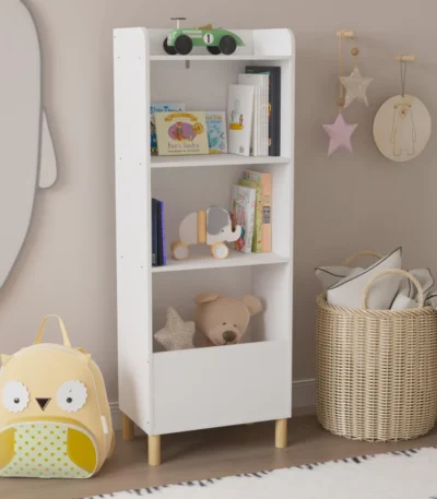 Modern toy and book organizer for children