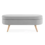 Ottoman with rubber wood base in Pakistan