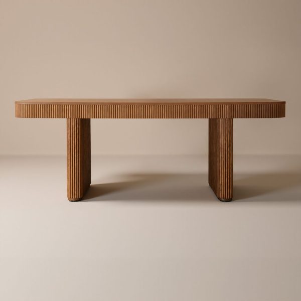Large wooden dining table for 6-8 people