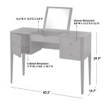 “PakUnique Wooden Vanity Table with Mirror and Drawers in Pakistan”