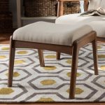 Mid-Century Beige Ottoman in Pakistani Living Room – PakUnique