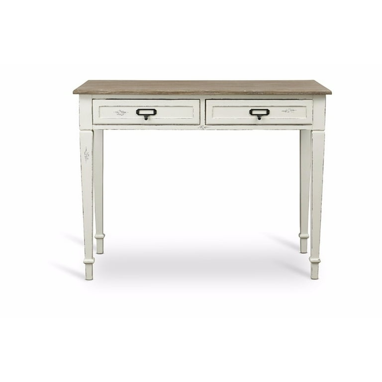 Heritage Wooden Drawer Desk – Traditional Rectangular Office Table by PakUnique