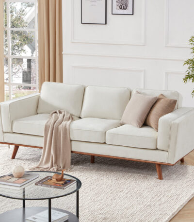 “Inayat 90-Inch Upholstered Sofa Pakistan – PakUnique 3-Seater”